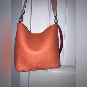 Find kapoor women’s Orange Leather Bag